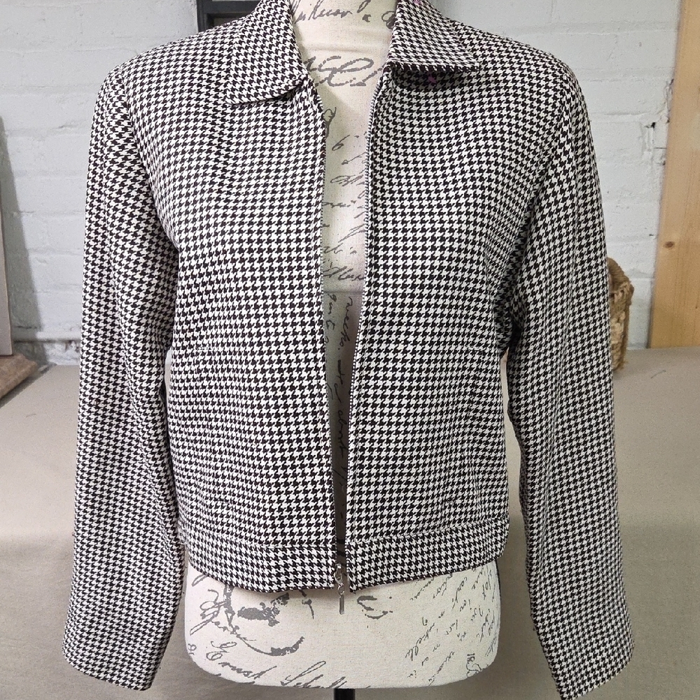 EXPRESS Y2K/90s Short Brown/Cream Jacket